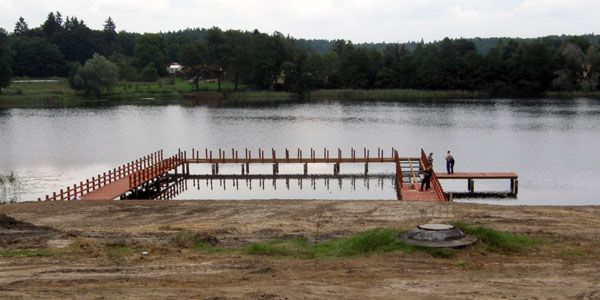 Pomost na jeziorze Wądzyńskim